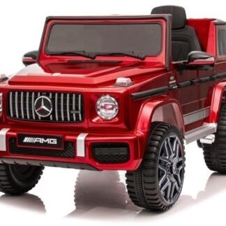Mercedes G63, 12V, rojo pintado, RC, 1 plaza, 1-5 años, asiento cuero   INDA629-LE-5913